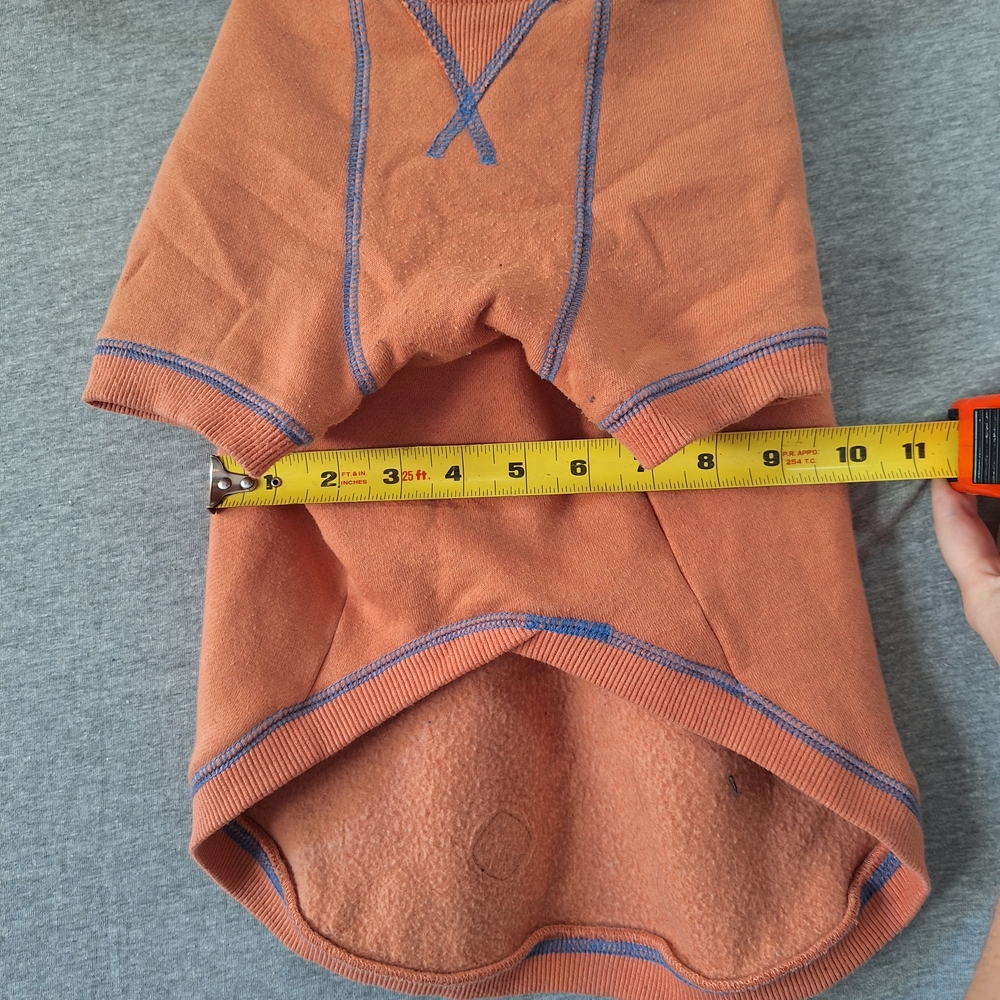 Blueberry Cozy Small Dog Hoodie With Leash Hole - Picture 7 of 14